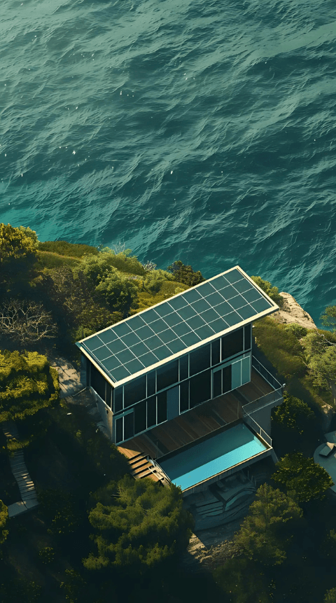 Coastal solar home